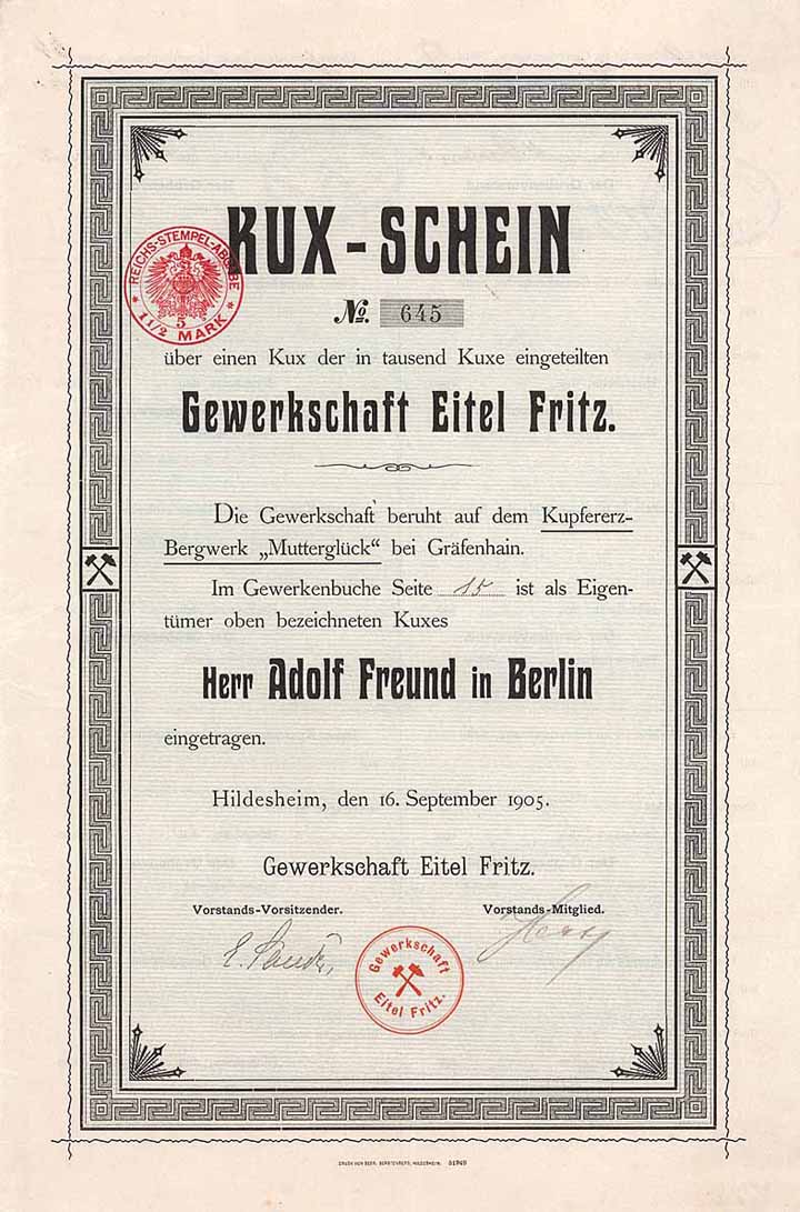 Gewerkschaft Eitel Fritz