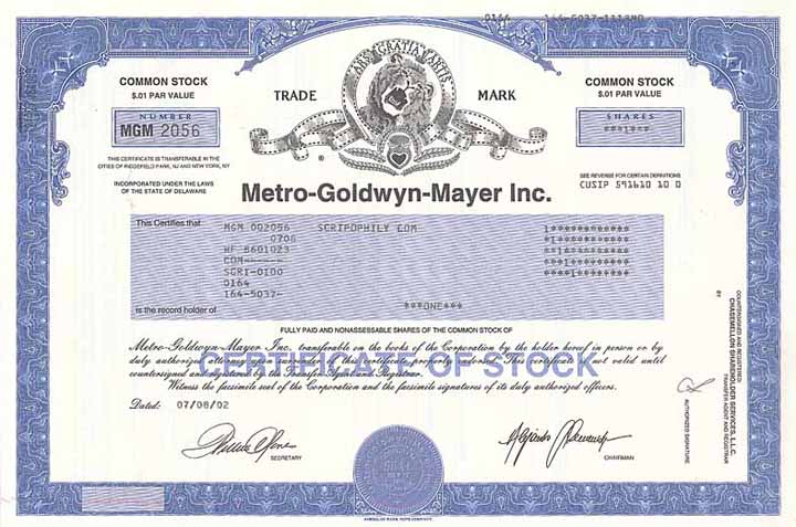 Metro-Goldwyn-Mayer Inc.