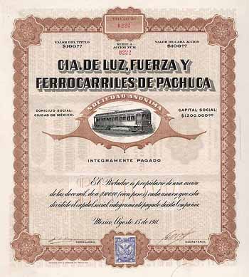 Cia. de Luz, Fuerza y Ferrocarriles de Pachuca S.A.