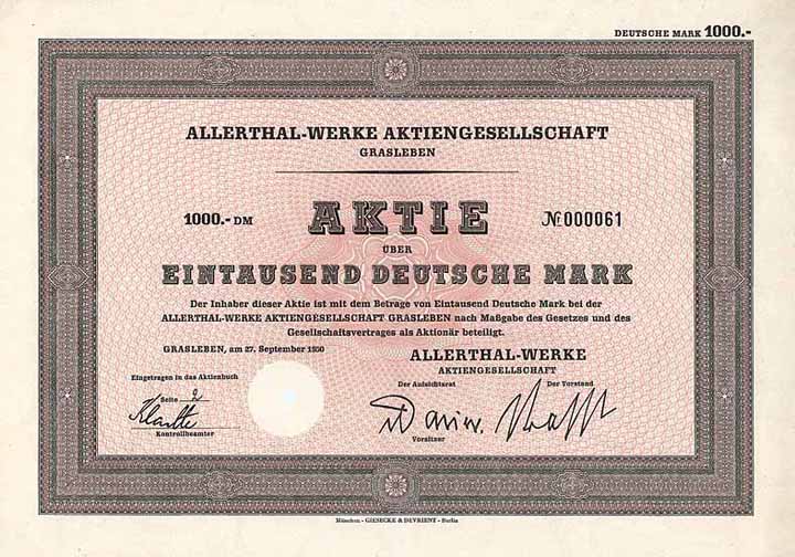 Allerthal-Werke AG