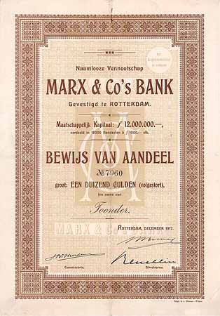 N.V. Marx & Co's Bank