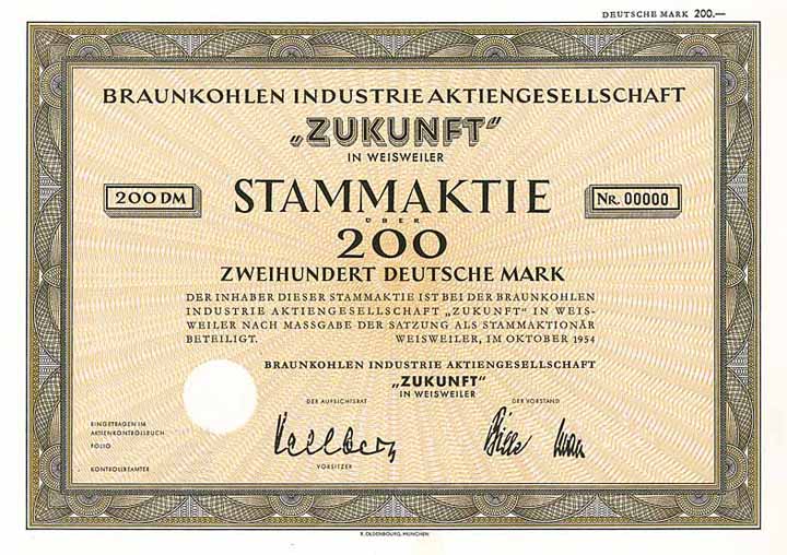 Braunkohlen-Industrie-AG Zukunft