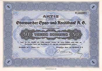 Oberwarther Spar- und Kreditbank AG