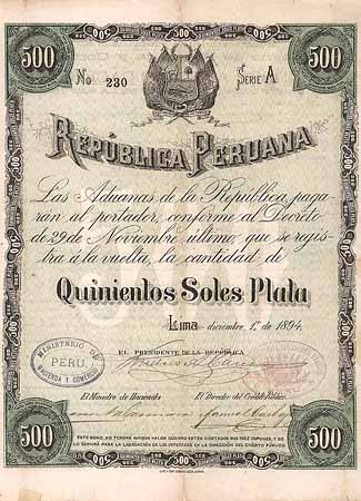 Republica Peruana (OU Andrés Avelino Cáceres)