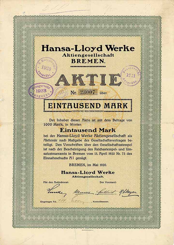 Hansa-Lloyd Werke AG