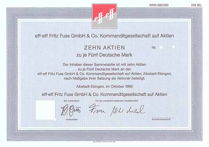 eff-eff Fritz Fuss GmbH & Co. KGaA