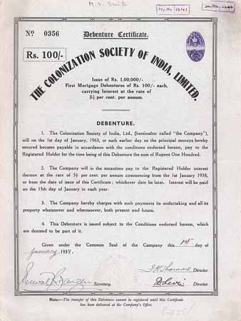 Colonisation Society of India Ltd.