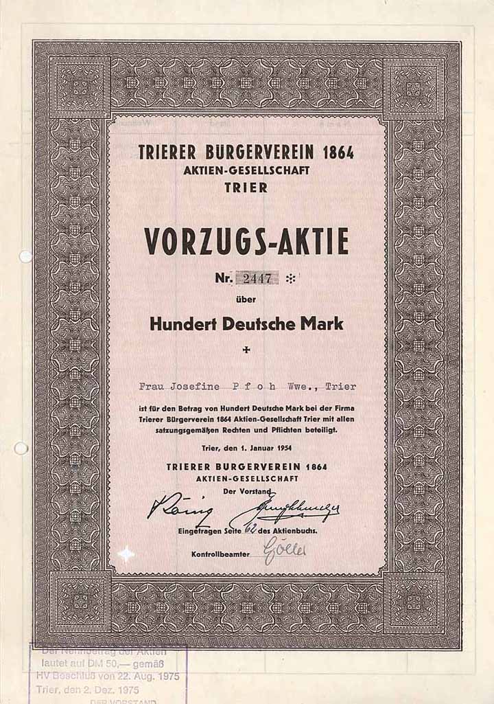 Trierer Bürgerverein 1864 AG