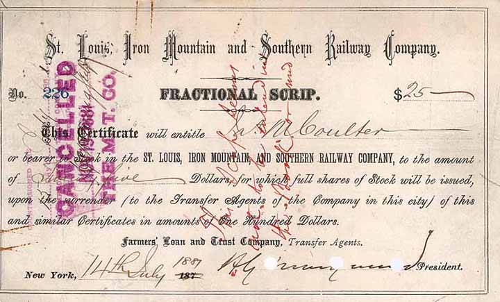 St. Louis, Iron Mountain & Southern Railway