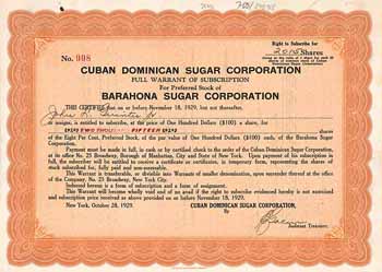 Cuban Dominican Sugar Co.