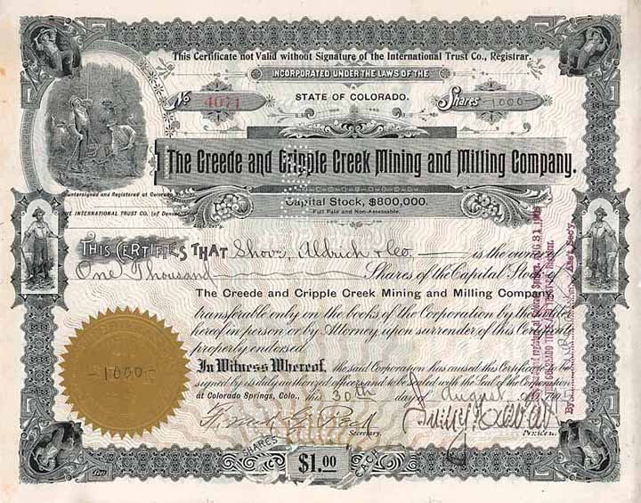 Creede & Cripple Creek Mining & Milling Co.