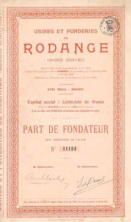 Usines et Fonderies de Rodange S.A.