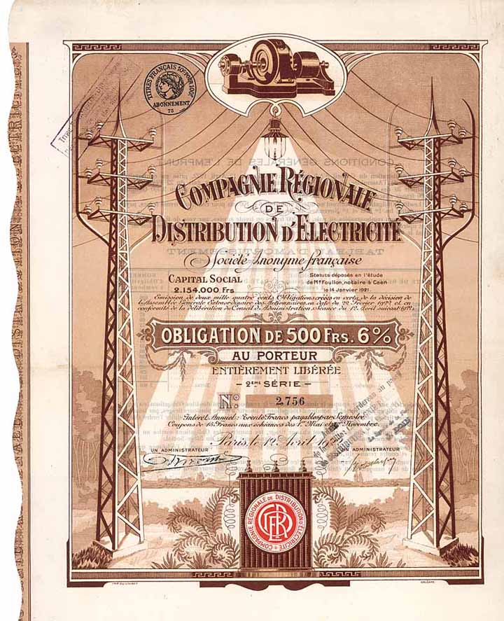 Cie. Régionale de Distribution d'Electricité S.A.