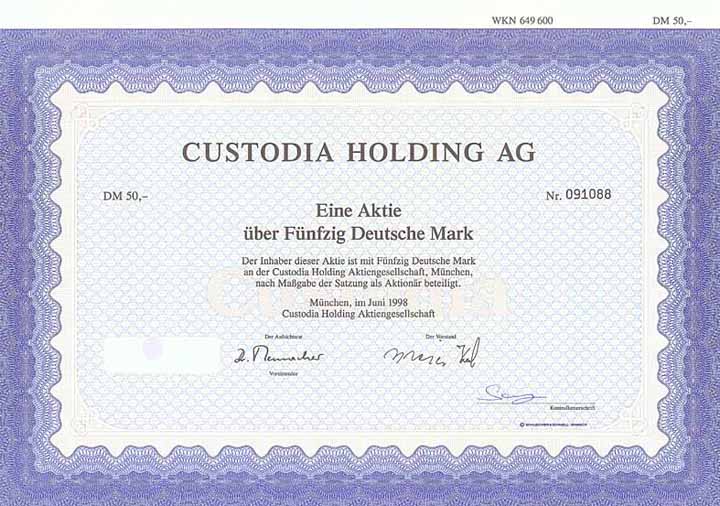 Custodia Holding AG