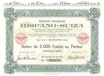Société Francaise HISPANO-SUIZA S.A.
