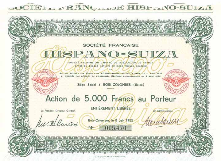 Société Francaise HISPANO-SUIZA S.A.