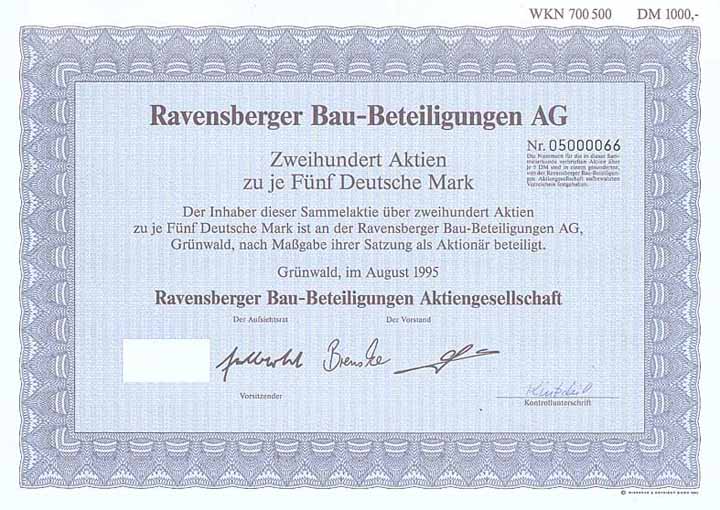 Ravensberger Bau-Beteiligungen AG