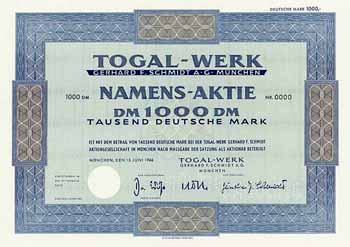 Togal-Werk Gerhard F. Schmidt AG