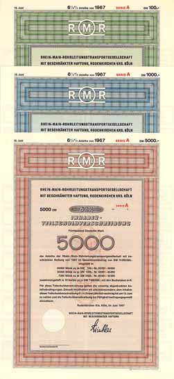 Rhein-Main-Rohrleitungstransportgesellschaft mbH (3 Stücke)