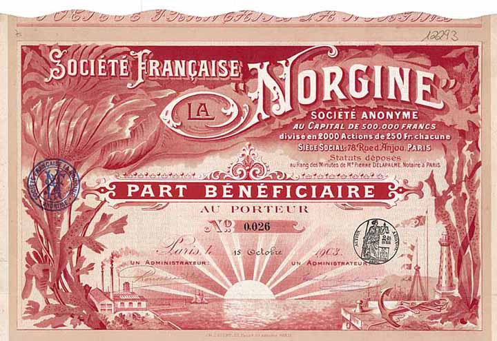 Soc. Francaise La “NORGINE” S.A.