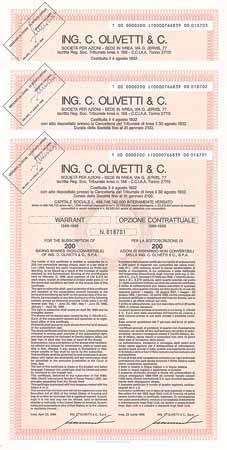 Ing. C. Olivetti & C. S.p.A. (3 Stücke)