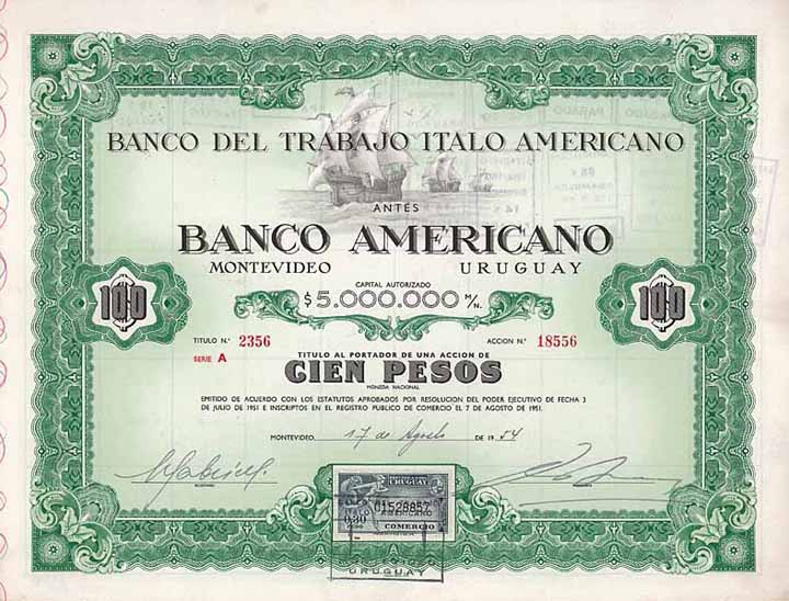 Banco del Trabajo Italo Americano (antes Banco Americano)