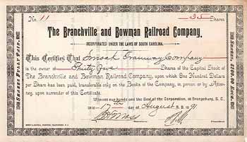 Branchville & Bowman Railroad Co.