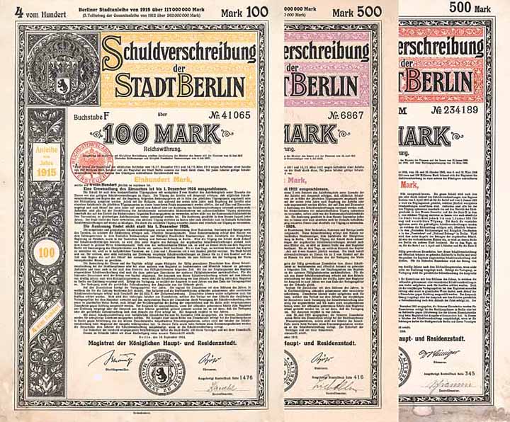 Stadt Berlin - Lot 10 Stück