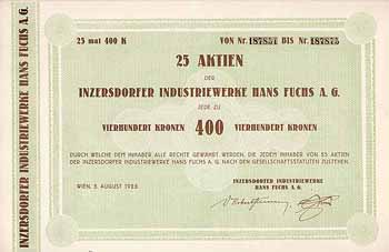 Inzersdorfer Industriewerke Hans Fuchs AG