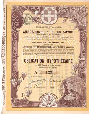 Cie. Francaise des Charbonnages de la Savoie