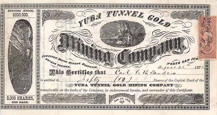 Yuba Tunnel Gold Mining Co.