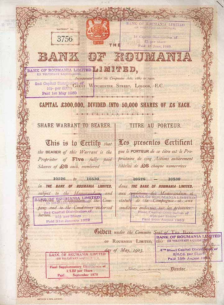 Bank of Roumania