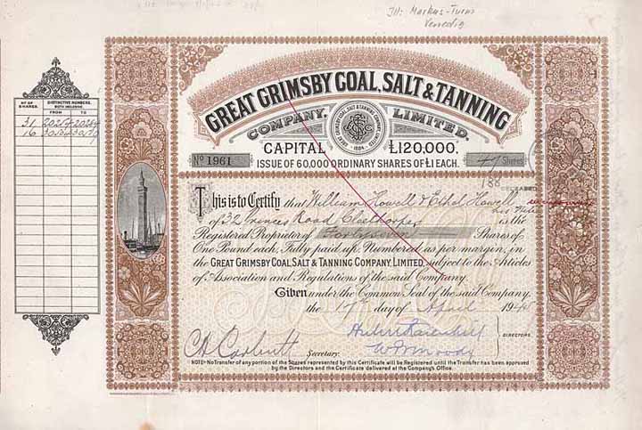 Great Grimsby Coal, Salt & Tanning Co.