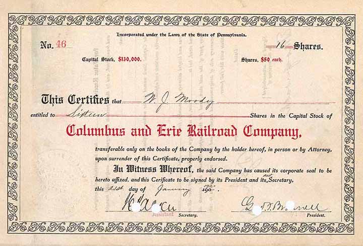 Columbus & Erie Railroad