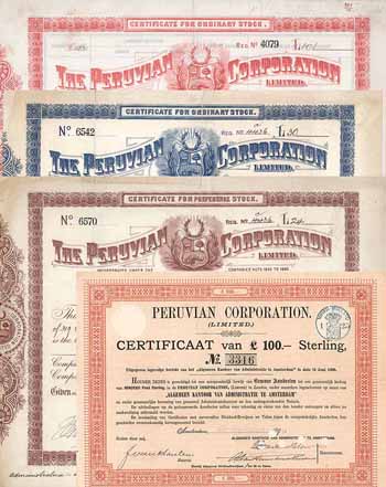 Peruvian Corporation Ltd. (4 Stücke)