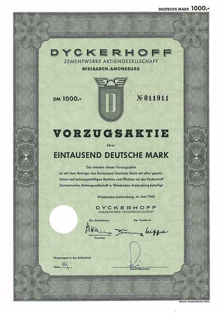 Dyckerhoff Zementwerke AG