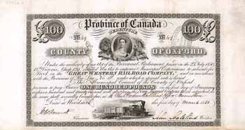 Great Western Railroad (Province of Canada, County of Oxford)