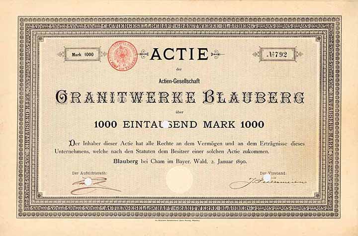 AG Granitwerke Blauberg