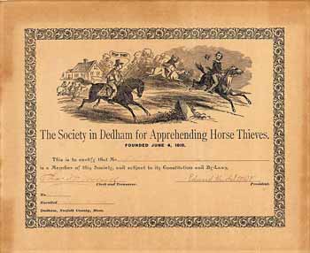 Society in Dedham for Apprehending Horse Thieves