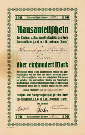 Konsum- und Spargenossenschaft für den Kreis Gronau (Hann.) eGmbH