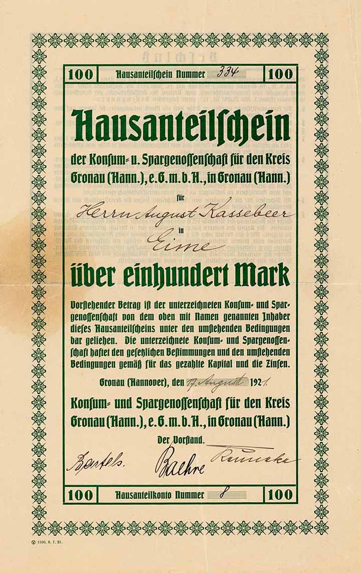 Konsum- und Spargenossenschaft für den Kreis Gronau (Hann.) eGmbH