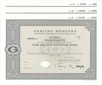 GERLING-KONZERN Allgemeine Versicherungs-AG (6 Stücke)
