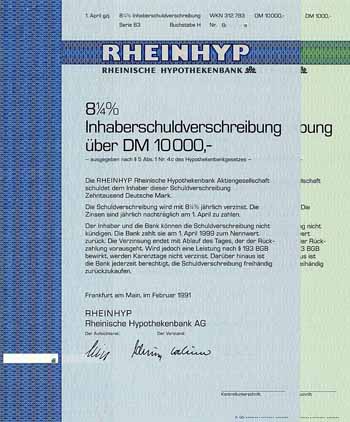 RHEINHYP Rheinische Hypothekenbank (2 Stücke)