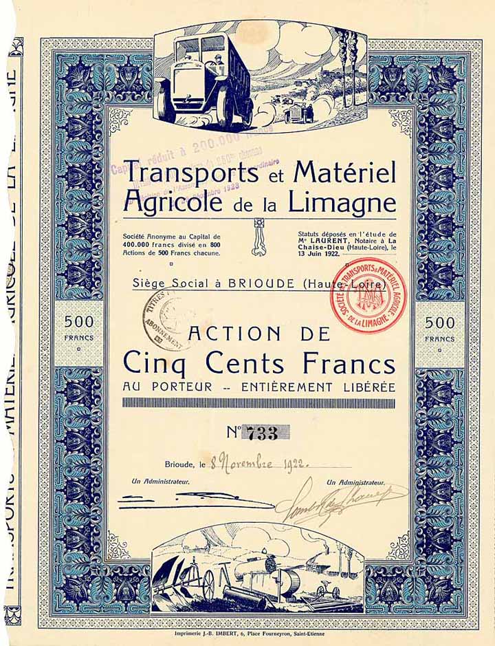 Transports et Materiel Agricole de la Limagne