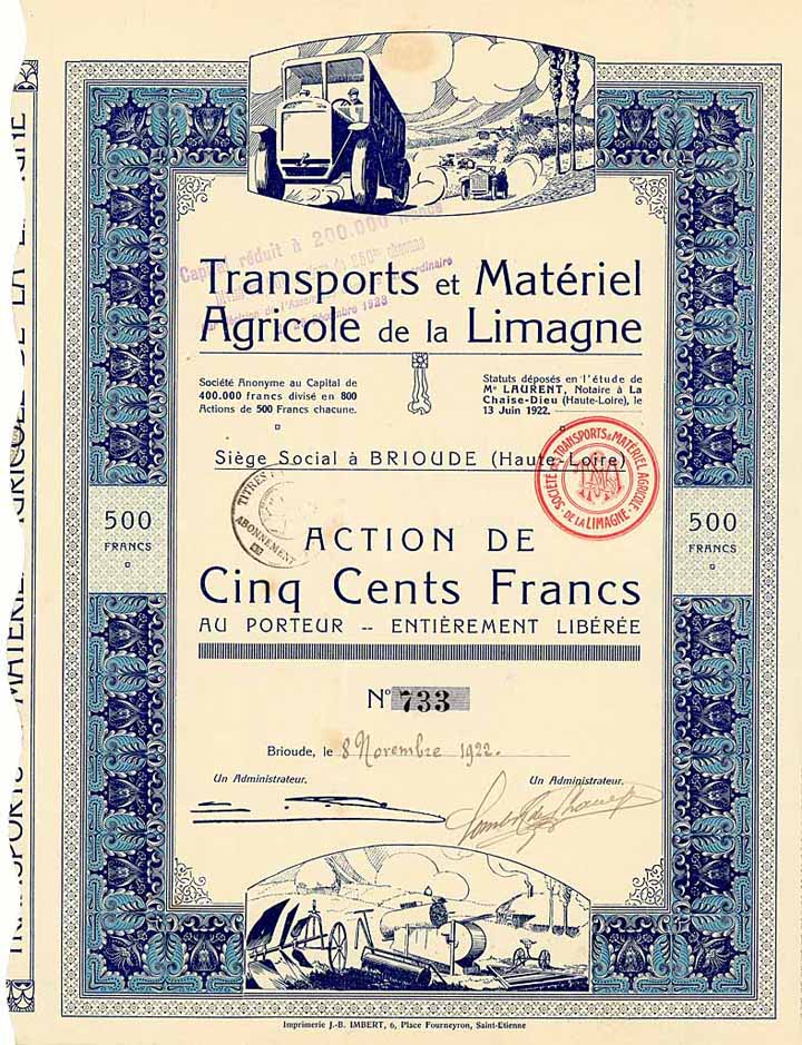 Transports et Materiel Agricole de la Limagne