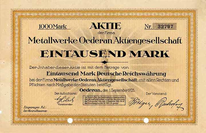 Metallwerke Oederan AG