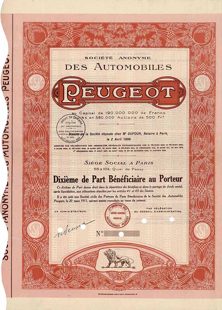 S.A. des Automobiles Peugeot