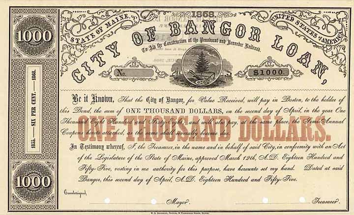 Penobscot & Kennebec Railroad - City of Bangor