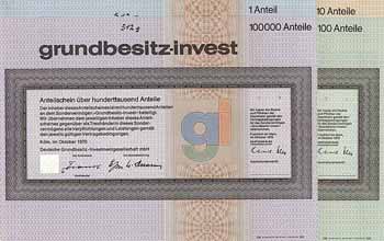 Deutsche Grundbesitz-Investmentgesellschaft mbH (4 Stücke)