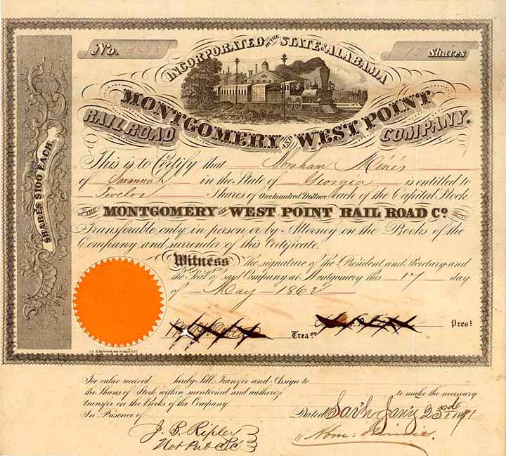 Montgomery & West Point Railroad